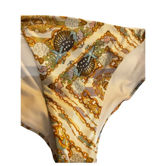 Kurt Geiger London Kensington String Bikini Bottoms, Shells Chains | Womens L - Picture 10 of 11